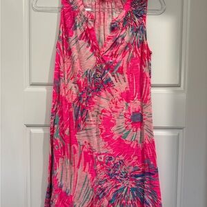 Lilly Pulitzer Pink and Blue Swim Cover-Up